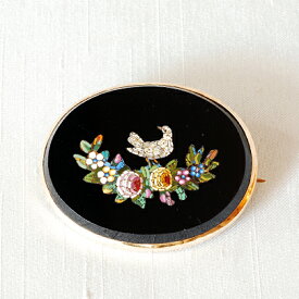 ゴールド ローマンモザイクブローチ Brooches レディース ジュエリー