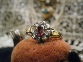 グッドウィル アンティーク ジュエリー リング 指輪 ゴールド Sv ルビー ダイヤモンド 装飾品