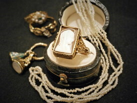グッドウィル アンティーク ジュエリー リング 指輪 14Ct.シェルカメオリング 装飾品