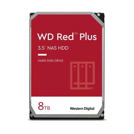 Western Digital WD80EFPX WD Red Plus NAS用ハードディスクドライブ 3.5インチ SATA HDD 8TB