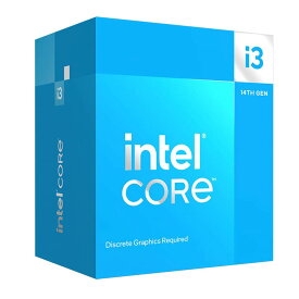 Intel インテル Core i3 14100F プロセッサー BOX インテル Core プロセッサー (第14世代) GPU非搭載 CPU