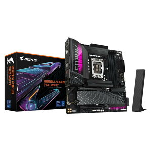 GIGABYTE B860M AORUS PRO WIFI7 Intel B860`bvZbg Intel Core Ultra vZbT[ (Series2) Ή M-ATX}U[{[h