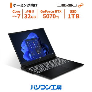 �Q�[�~���O�m�[�gPC �V�i 16�^/Core Ultra 7 255HX/RTX 5070 Ti/32GB/1TB SSD/Windows 11 BTO ���x���C���t�B�j�e�B
