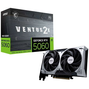 MSI GeForce RTX 5060 8G VENTUS 2X OC NVIDIA GeForce RTX 5060 ���� �O���t�B�b�N�X�J�[�h