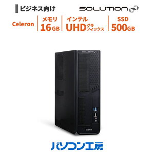 3�N�ۏ� �r�W�l�X�f�X�N�g�b�v�p�\�R�� �V�i Celeron G6900/16GB/500GB SSD/Windows 11 BTO