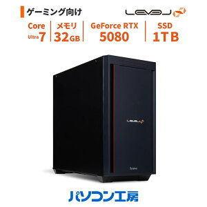 �Q�[�~���OPC �V�i Core Ultra 7 270K Plus+����/RTX 5080/32GB/1TB SSD/Windows 11 BTO ���x���C���t�B�j�e�B
