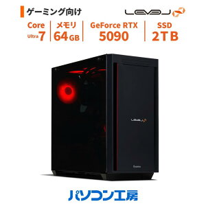 �Q�[�~���OPC �V�i Core Ultra 7 270K Plus+����/RTX 5090/64GB/2TB SSD/Windows 11 BTO ���x���C���t�B�j�e�B