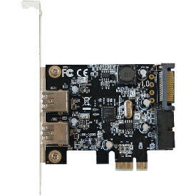 玄人志向 USB3.0RA-P2H2-PCIE Renesas社製 μPD720201搭載 USB3.0 インターフェース(PCI-Express x1接続)