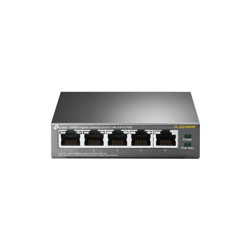TP-Link TL-SG1005P 5ポート ギガビットデスクトップスイッチ (PoE対応ポート×4) 有線LAN