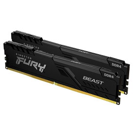 KINGSTON FURY Beast Black KF432C16BB1K2/32 [DDR4 PC4-25600 16GB 2枚組] DDR4 PC4-25600 16GB×2枚組 デスクトップ用メモリ
