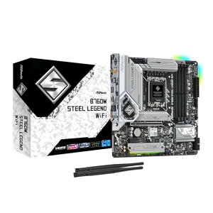 ASRock �}�U�[�{�[�h B760M Steel Legend WiFi Intel ��12���� 13���� CPU ( LGA1700 )�Ή� B760�`�b�v�Z�b�g DDR5 Micro ATX �}�U�[�{�[�h �����i