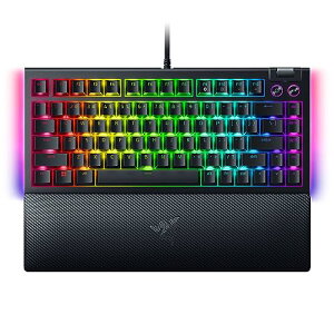Razer ���C�U�[ BlackWidow V4 75% �z�b�g�X���b�v�Ή��ŃL�[�X�C�b�`���������]�ݒʂ�̃L�[���G�ɃJ�X�^�}�C�Y�\�ȃ��J�j�J���L�[�{�[�h �I�����W �^�N�^�C�� ���J�j�J���X�C�b�` �R���p�N