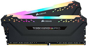 CORSAIR VENGEANCE RGB PRO DDR4 ������ 16GB(8GB2)�ő�3200MHz�Ή� Intel XMP�Ή� CL16 �f�X�N�g�b�vPC�p �u���b�N CMW16GX4M2E3200C16
