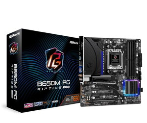 ASRock �}�U�[�{�[�h B650M PG Riptide WiFi AMD Ryzen 7000 �V���[�Y CPU�Ή� (Soket AM5) B650 Micro ATX �}�U�[�{�[�h �����i