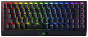 Razer �Q�[�~���O�L�[�{�[�h ���C�����X ���� ���J�j�J���L�[�{�[�h BlackWidow V3 Mini HyperSpeed JP Green Switch 2.4GHz Bluetooth �ő�200���ԃo�b�e���[ ���J�j�J�� �O���[���� 65%���C�A�E�g Chroma RGB ABS �L