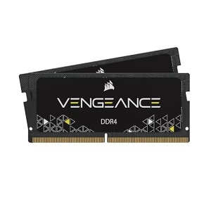 CORSAIR SODIMM VENGEANCE DDR4 ������ 16GB�i8GB2�j�ő�2666MHz�Ή� Intel XMP�Ή� CL18 �m�[�gPC�p �u���b�N CMSX16GX4M2A2666C18