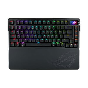ASUS �Q�[�~���O�L�[�{�[�h ROG Azoth Extreme 75%���C�A�E�g �z�b�g�X���b�v�Ή� 3�w�����݌v �L�[�{�[�h OLED�^�b�`+3WAY�m�u���� �A���~�������P�[�X �}�O�l�b�g���X�^���h �L�[�{�[�h �g���v����