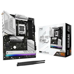 ASRock �}�U�[�{�[�h B850 Pro RS WiFi AMD Ryzen 9000 / 8000 / 7000 �V���[�Y CPU (Soket AM5) �Ή� DDR5 ATX �}�U�[�{�[�h �����i