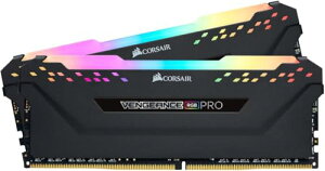 CORSAIR VENGEANCE RGB PRO DDR4 ������ 32GB�i16GB2�j�ő�3600MHz�Ή� AMD EXPO Intel XMP�Ή� CL18 �f�X�N�g�b�vPC�p �u���b�N CMW32GX4M2Z3600C18