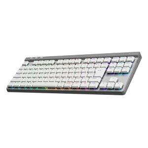 Logicool G �Q�[�~���O�L�[�{�[�h G515 LIGHTSPEED TKL ���^ ���C�����X �e���L�[���X �L�[�{�[�h G515-WL-LNWH ���j�A �Ԏ� �Â��ȃ^�C�s���O ���{��z�� LIGHTSPEED Bluetooth �ڑ��Ή� LIGHTSYNC RGB PC �z���C�g 
