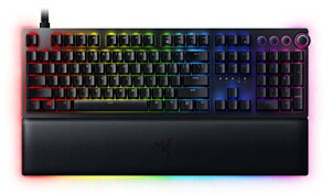 Razer Huntsman V2 Analog �Q�[�~���O�L�[�{�[�h �p�� US�z�� �A�i���O�I�v�e�B�J���X�C�b�` �����\�ȃA�N�`���G�[�V���� �_�u���V���b�g PBT �L�[�L���b�v ���X�g���X�g Chroma RGB ���{�i RZ03-03610100