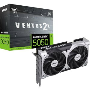 MSI GeForce RTX 5050 8G VENTUS 2X OC �O���t�B�b�N�X�{�[�h VD9272