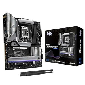 ASRock �}�U�[�{�[�h Z890 LiveMixer WiFi Intel CPU Core Ultra (LGA1851) �Ή� Z890 �`�b�v�Z�b�g DDR5 ATX �}�U�[�{�[�h �����i