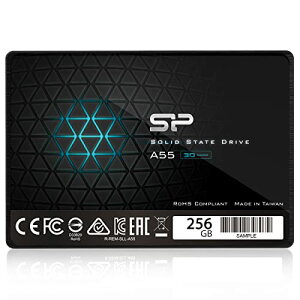 �V���R���p���[256GB SSD 3D NAND A55 SLC�L���b??�V���p�t�H�[�}���XBoost SATA III 2.57mm�i0.28�j�����\���b�h�X�e�[�g�h���C�u�iSP256GBSS3A55S25�j