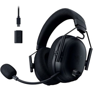 Razer(���C�U�[) BlackShark V3 Pro �u���b�N ���C�����X�Q�[�~���O�w�b�h�Z�b�g ��2����HyperSpeed Wireless ��2����TriForce�o�C�I�Z�����[�X50mm�h���C�o�[ 12mm�}�C�N 70���ԋ쓮 2.4GHz Bluetooth �L�� PC PS5 PS4 