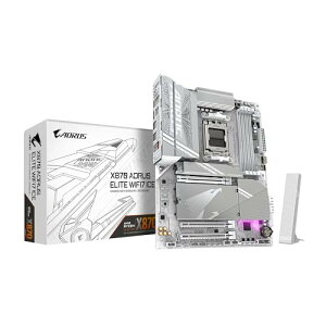 GIGABYTE X870 AORUS ELITE WIFI7 ICE - AMD Ryzen �p �z���C�g�F ATX �X�^���_�[�h�Q�[�~���O�}�U�[�{�[�h MB6573