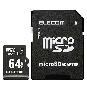 �G���R�� microSD �J�[�h 64GB UHS-I �h���C�u���R�[�_�[ �J�[�i�r�p ���ϋv MLC�t���b�V�� �h�� MF-CAMR064GU11A