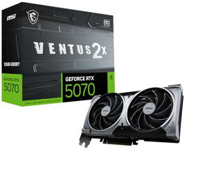 MSI GeForce RTX 5070 12G VENTUS 2X OC/NV �O���t�B�b�N�X�{�[�h VD9102