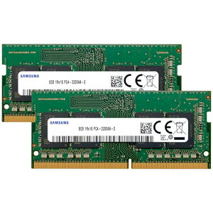 Samsung 16GB (2x8GB) DDR4 3200MHz PC4-25600 (PC4-3200AA) CL22 SODIMM 1Rx16 �V���O�������N 1.2V 260�s�� �m�[�g�p�\�R���A�m�[�g�u�b�NRAM������
