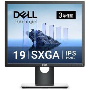 Dell P1917S 19�C���` ���j�^�[ �f�B�X�v���C (3�N�Ԗ��P�_����/SXGA/IPS �����/DisplayPort HDMI D-Sub15�s��/�c����] ��������)