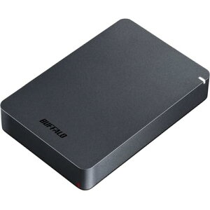 BUFFALO 4TB MiniStation PGF �|�[�^�u�� �O�t���n�[�h�h���C�u HDD �ϏՌ� USB 3.0 (3.2 Gen 1x1) PC Mac�p