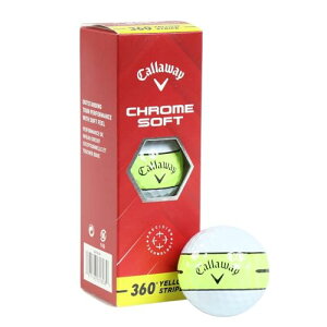 �L�����E�F�C(CALLAWAY) �S���t�{�[�� CHRM SFT 24 360 YLW STRP 3B �X���[�u(3����) (�z���C�g/FF/Men's)