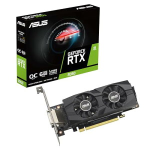 ASUS GeForce RTX 3050 LP BRK OC Edition 6GB GDDR6 �Q�[�~���O�O���t�B�b�N�X�J�[�h (Nvidia RTX3050�APCIe 4.0�ADVI-D x 1�AHDMI 2.1 x 1�ADisplayPort 1.4a x 1�ARTX3050-O6G-LP-BRK), 90YV0KQ0-M0NA00