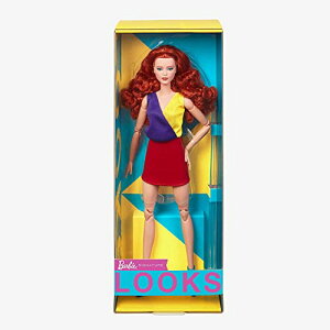 �o�[�r�[ �V�O�l�C�`���[ ���b�N�X �h�[�� �J�[���[ ���b�h�w�A �Ԗ� �l�` Barbie Looks Doll with Curly Red Hair #13 [���s�A���i]
