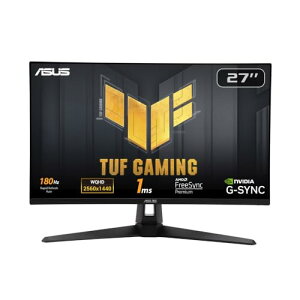 ASUS �Q�[�~���O���j�^�[ TUF Gaming VG27AQ3A 27�C���`/QHD/Fast IPS/180Hz/1ms/G-SYNC Compatible/�X�s�[�J�[/3�N