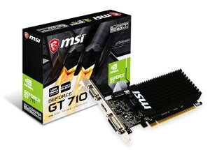 MSI �t�@�����X���[�v���t�@�C���Ή� GeForce GT 710 �O���t�B�b�N�X�J�[�h ������2GB���f�� GT 710 2GD3H LP