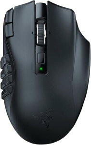 Razer(���C�U�[) Naga V2 HyperSpeed MMO�ɍœK�ȑ��{�^���̃��C�����X�Q�[�~���O�}�E�X �v���O�����\��19�{�^�� �t���[�X�s���܂��̓^�N�^�C���X�N���[���z�C�[�� HyperSpeed Wireless Bluetooth Focus Pro 3