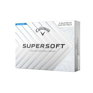 �L�����E�F�C(Callaway) �S���t�{�[�� SUPERSOFT 25 BLUE SPLATTER 1�_�[�X(12����) 2�s�[�X�\�� �u���[�X�v���b�^�[�z���C�g