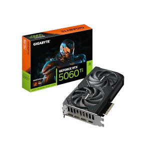 GIGABYTE GeForce RTX 5060 Ti WINDFORCE OC 16G �O���t�B�b�N�X�J�[�h ��p�V�X�e�� 16GB 128�r�b�g GDDR7 PCIe 5.0 NVIDIA DisplayPort HDMI - �r�f�I�o�̓C���^�[�t�F�[�X GV-N506TWF2OC-16GD �r�f�I�J�[�h