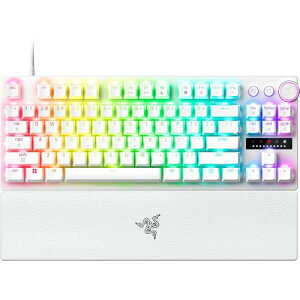 Razer(���C�U�[) 8,000Hz �Ή� ���s�b�h�g���K�[ Huntsman V3 Pro Tenkeyless 8KHz White Edition �����\�ȃA�N�`���G�[�V�������ڂ̃A�i���O �Q�[�~���O�L�[�{�[�h �I�v�e�B�J���X�C�b�` Snap Tap �������͗D