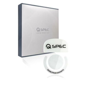 QSPEC マウスソール プロ仕様 ゲーミング G PRO X SUPERLIGHT用 ゲーミングマウス ワイヤレス ジープロ スーパーラウンドエッジ加工 (FUJI_WHITE(ガラス素材), G PRO X SUPERLIGHT)