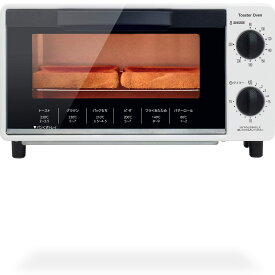 [山善] トースター オーブントースター 一人暮らし 二人暮らし トースト 2枚焼き タイマー15分 温度調節機能付き 1000W トレー付き ホワイト YTS-C101(W)