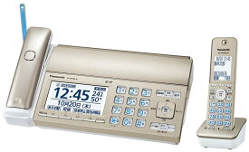 パナソニック デジタルコードレスFAX 子機1台付き 迷惑電話相談機能搭載 「温度・湿度アラーム」搭載 見てから印刷機能 シャンパンゴールド KX-PD750DL-N