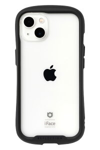 iFace Reflection iPhone 13 ケース クリア 強化ガラス (ブラック)アイフェイス アイフォン 13 カバー 透明 耐衝撃 米国MIL規格取得 ストラップホール付き