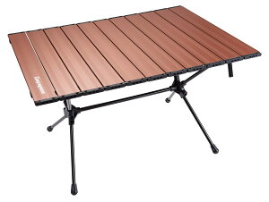 キャンピングムーン(CAMPING MOON) ロールテーブル スリムテーブル キャンプ 折りたたみ式テーブル ロースタイル 高さ2段階調整 T-520-RD