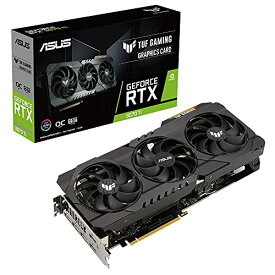 ASUSTek TUF Gaming NVIDIA® GeForce RTX™ 3070 Ti 搭載ビデオカード OC/PCIe 4.0 / 8GB GDDR6X / HDMI 2.1 / DisplayPort 1.4a /デュアルボールファンベアリング, ミリタリーグレードのコンデンサ/GPU Tweak II TUF-RTX3070TI-O8G-GAMING